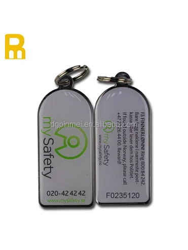 Custom manufacture promotional metal shape key chain stainless steel key chain