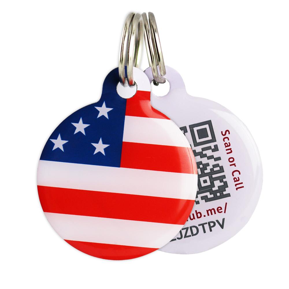 bulk qr code pet tag/ qr code pet name tags for dog collars in hgih class quality