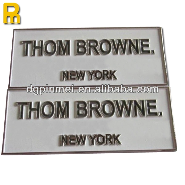 Different qr code debossed engraved plate labels with different id number