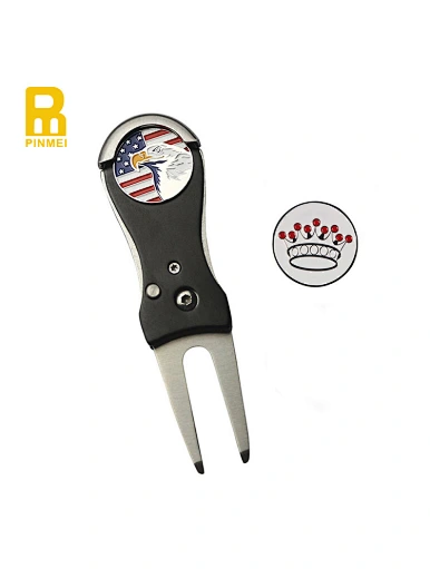 personalized divot tool and ball marker
