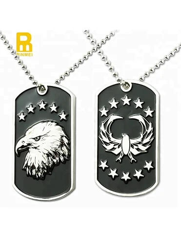 Metal pet tag customized military dog tag chain wholesale engraved military dog tags