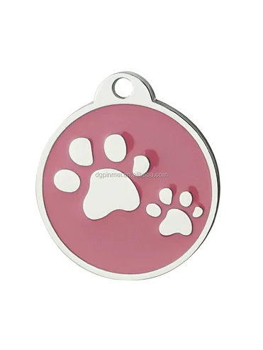 New cheap custom logo Qr code pet collar ID tag for dogs and cats bulk engraved pet id tags