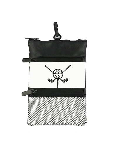 The golf pouch leather is a stylish accessory for any golfer. Made with high-quality leather, it is designed to hold tees, ball markers, and other small accessories.