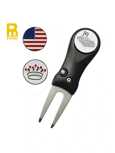 personalized divot tool and ball marker
