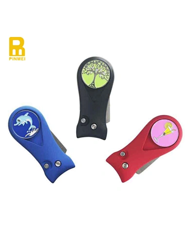 personalized divot tool and ball marker