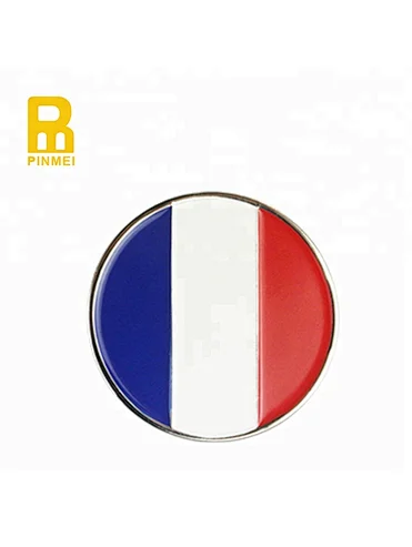Promotional metal flag unique metal golf ball markers bulk golf ball markers wholesale
