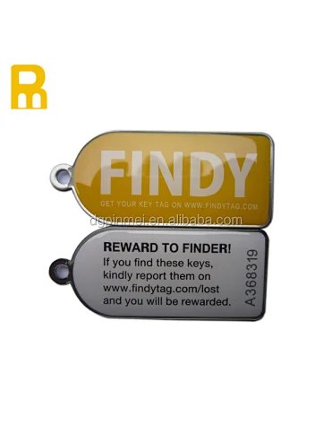 Promotion Item custom stainless steel keychain QR Code Metal Blank Key Holder