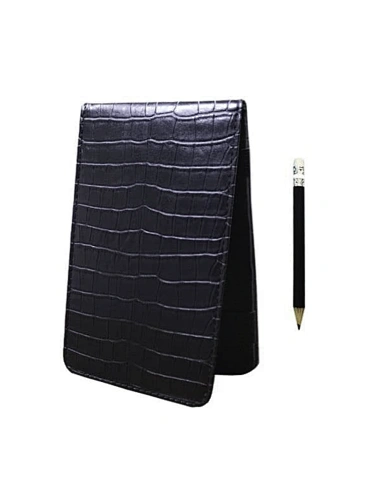 Personalized Custom Golfer Scorecard Holder Gift Crocodile Pu Leather best golf scorecard holder