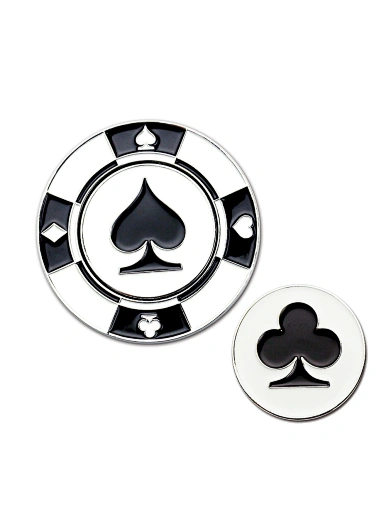 Make your mark on the course with our custom golf poker chips. Featuring your name or logo, our high-quality chips are made from durable materials, providing practicality and function for every golfer.