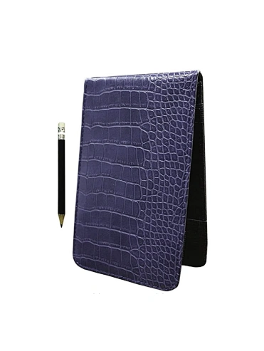 Customized Embossed Logo Golf Scorecard Holder custom leather golf scorecard holder