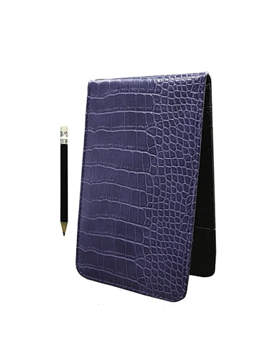 The custom leather golf scorecard holder is a sophisticated accessory for golf enthusiasts. It is made from high-quality leather and can be personalized with your own design or logo.