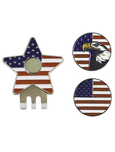 Keep your golf accessories secure with our cap clip golf accessory. Made from high-quality materials, our clip securely attaches to your cap, providing easy access to your ball marker or divot tool.