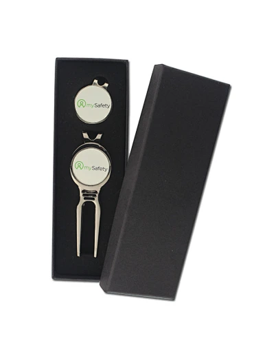 Simplify your game with our golf ball marker hat clip divot tool. Made from high-quality materials, our clip securely attaches to your hat and features a divot repair tool and ball marker for easy access.