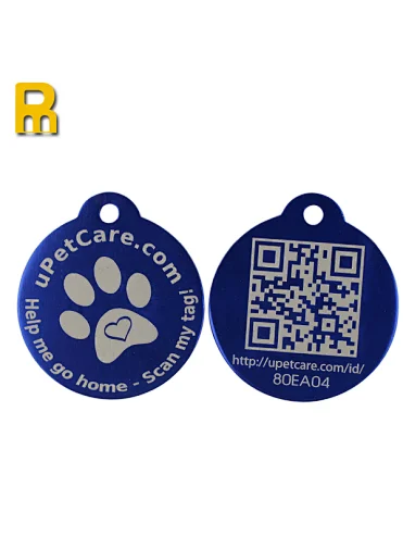 Colorful unique qr code pet id dog tag pet id dog tag aluminum dog tags