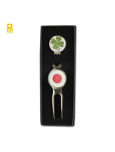 golf ball marker hat clip divot tool