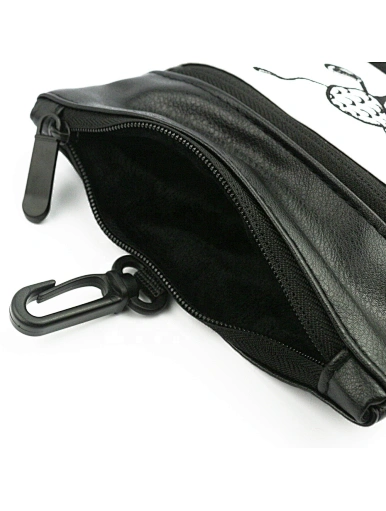 leather golf pouch
