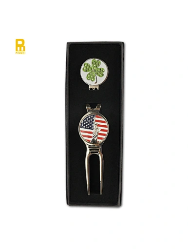 golf ball marker hat clip divot tool