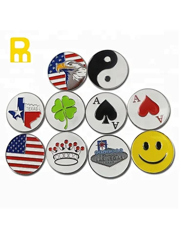 Wholesale unique no mold fee golf ball markers golf ball markers wholesale