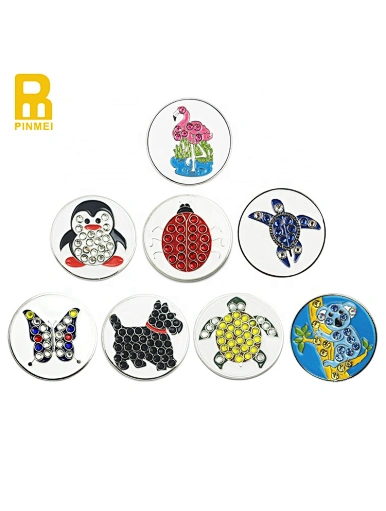 Add a touch of personality to your game with our golf ball marker designs. Made from durable materials, our markers feature a variety of unique designs, from simple patterns to custom logos or images.