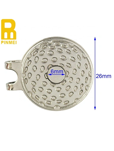 Simplify your game with our magnetic ball markers for golf hat clip. Made from high-quality materials, our clip securely attaches to your hat and features a magnetic ball marker for easy access. The durable design provides practicality and style.