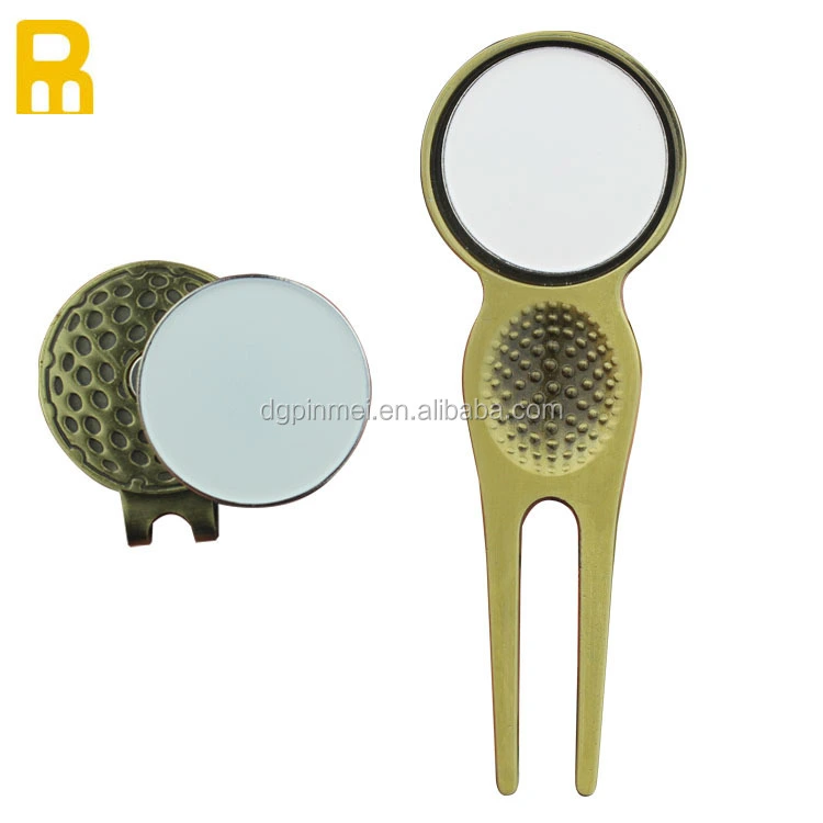 Wholesale UV printing metal blank golf ball marker golf hat clip