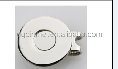 metal blank magnetic golf ball marker clips for customer printing
