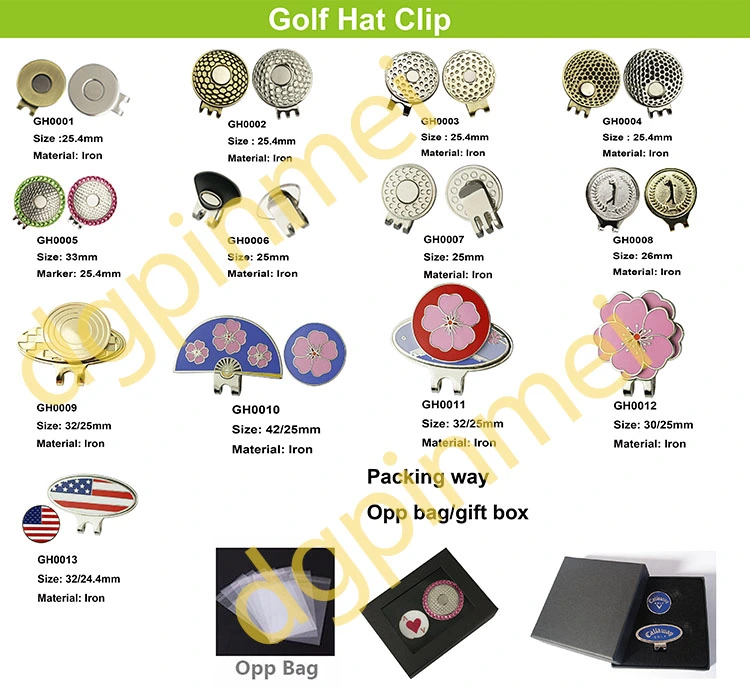 Wholesale unique no mold fee golf ball markers