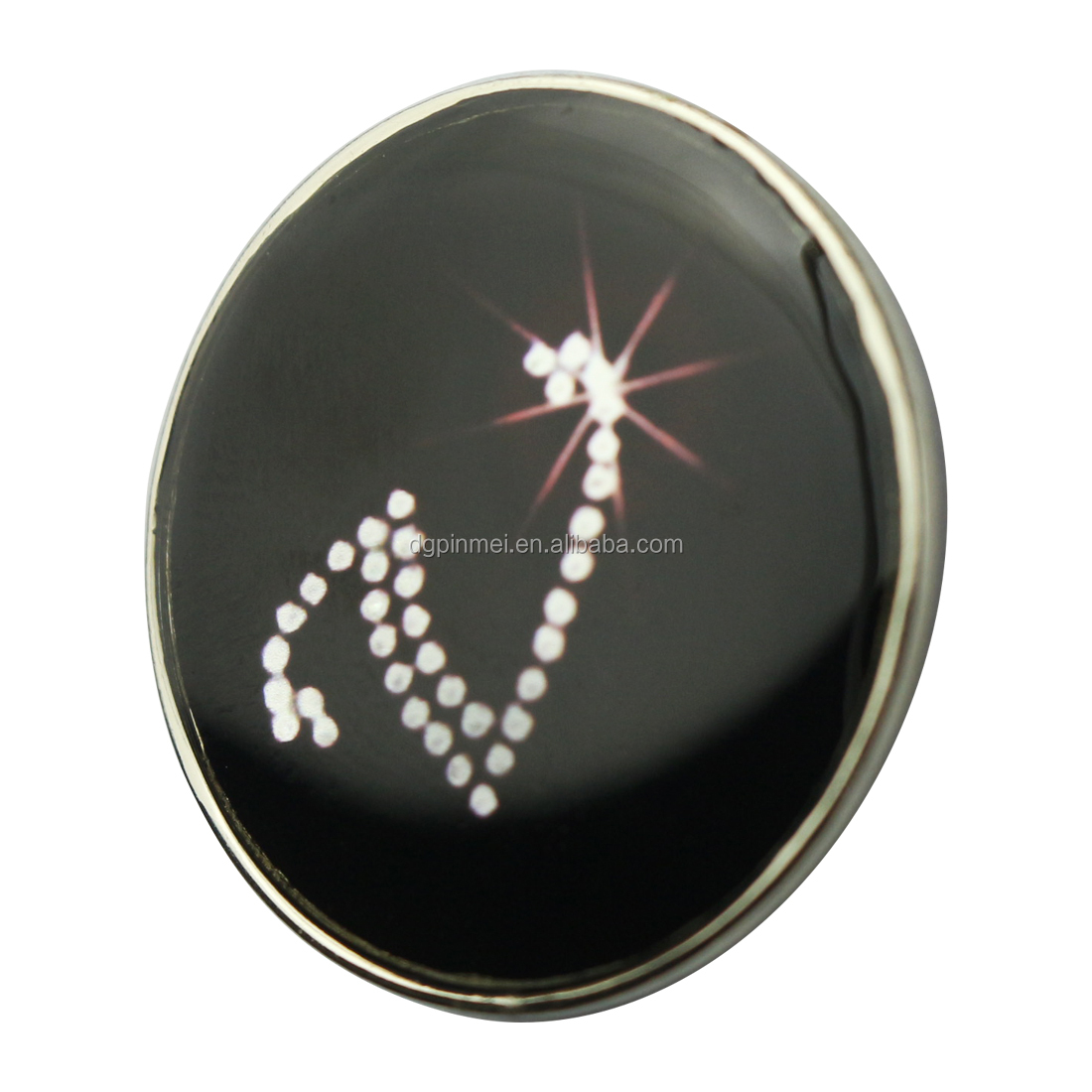 Custom 26 Alphabet Letter Golf Ball Marker Small MOQ Digital Printing Ball Markers