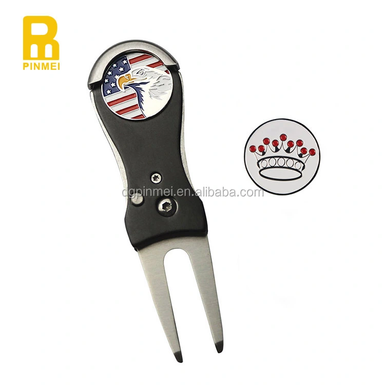 Golf Accessories Golf Repair Divot Tool Foldable Divot Repair Tool Switchblade Golf Pitch Tool