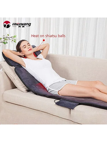 Meiyang Electric Vibration Shiatsu Kneading Heating Massager Mat