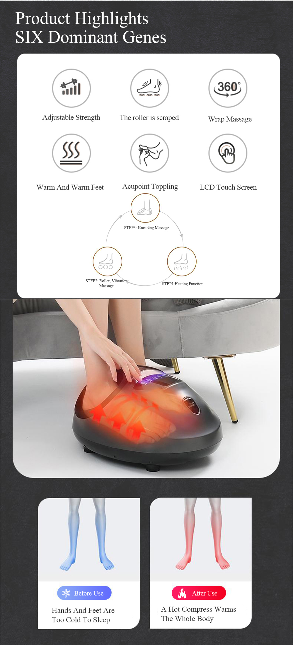 Meiyang Air Pressure Foot Massager From China Manufacturer 福安市美泱电子有限公司