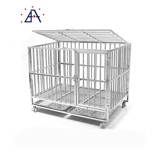 Best pet large folding wire pet cage for dog cat house metal aluminum dog crate