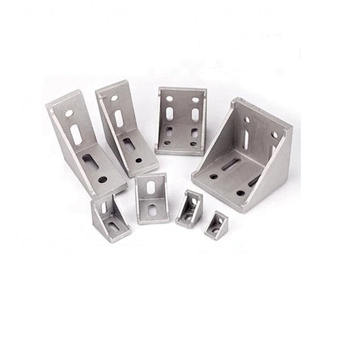 Aluminum alloy hardware Corner Brackets connectors Mounting parts black angle Bracket with cover