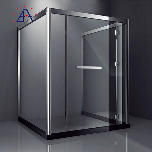Simple fashion design aluminum sliding glass enclosed room shower