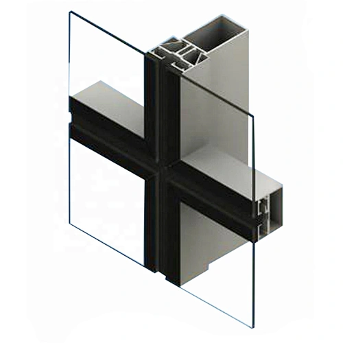 Australian Standard Aluminum Curtain Walls  With Low - E Glass Thermal Insulated