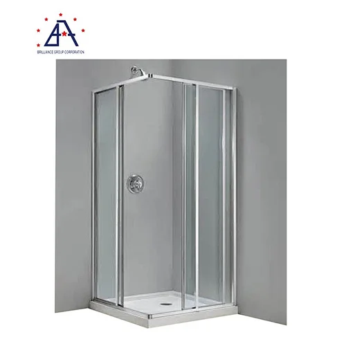 High quality bathroom corner modern glass door steam room shower