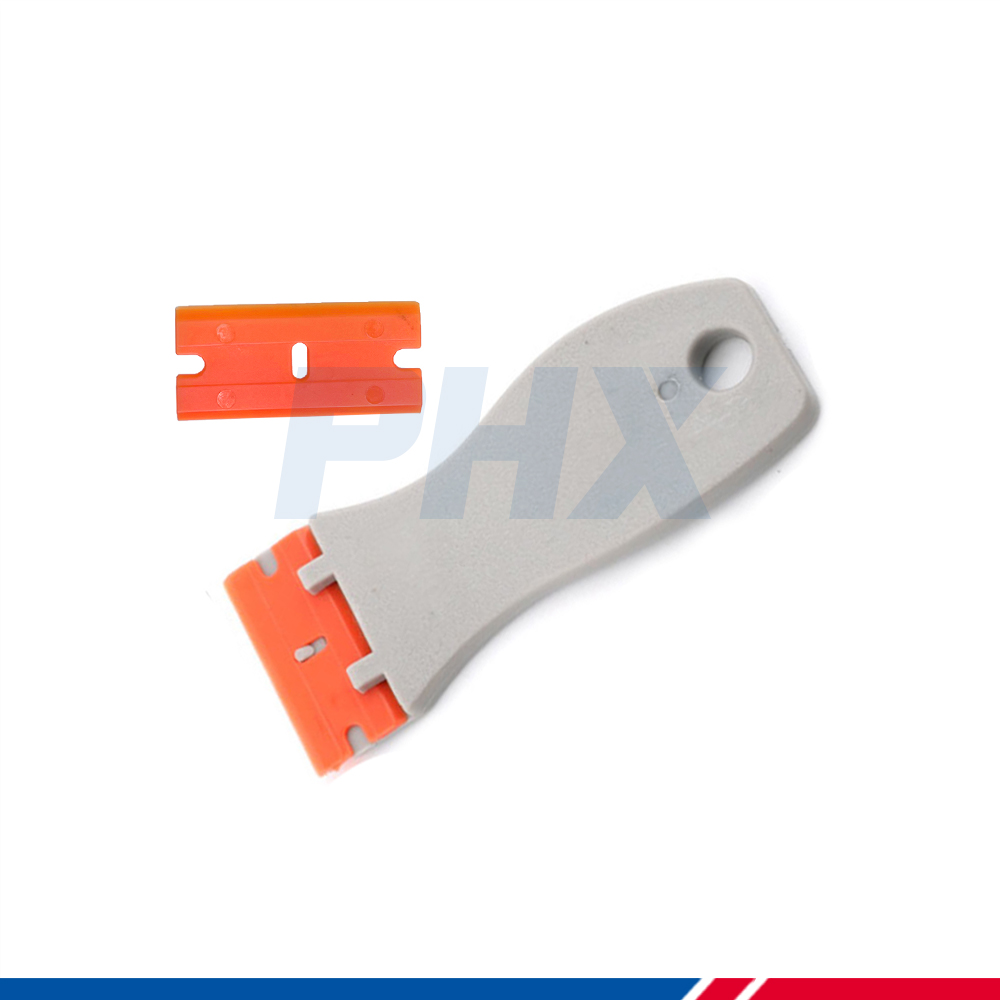 2 Pack Plastic Razor Scraper With 20 Or 100 Spare Blades – Sticker Remover Tool