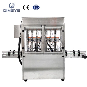 GT-6C Máquina automática de llenado de pasta de 6 cabezales con cubierta protectora