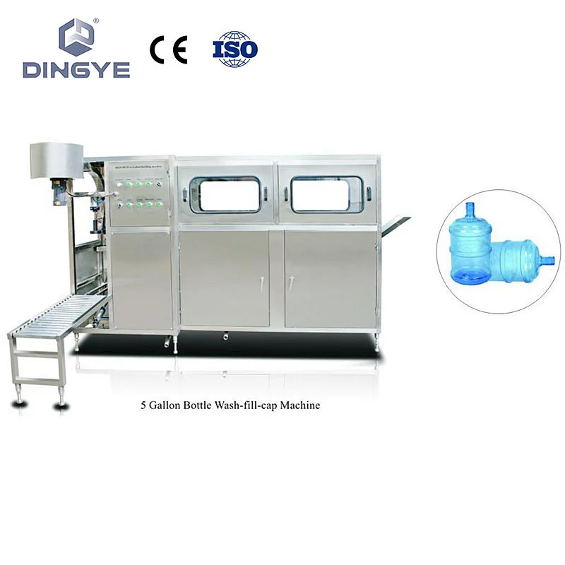 QGF-100 5 Gallon Bottle Wash-Fill-Cap Machine