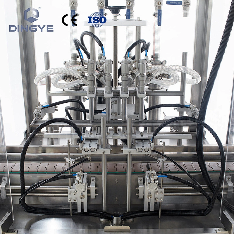 GT-4C Máquina automática de llenado de pasta de 4 cabezales con cubierta protectora