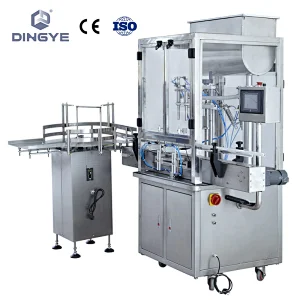 GT-2C  2 Head Automatic paste filling machine with protect cover