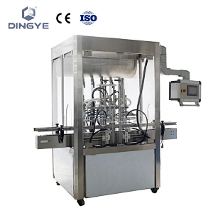 GT-4C Máquina automática de llenado de pasta de 4 cabezales con cubierta protectora