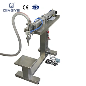 Llenadora de líquidos semiautomática GC-BL con soporte