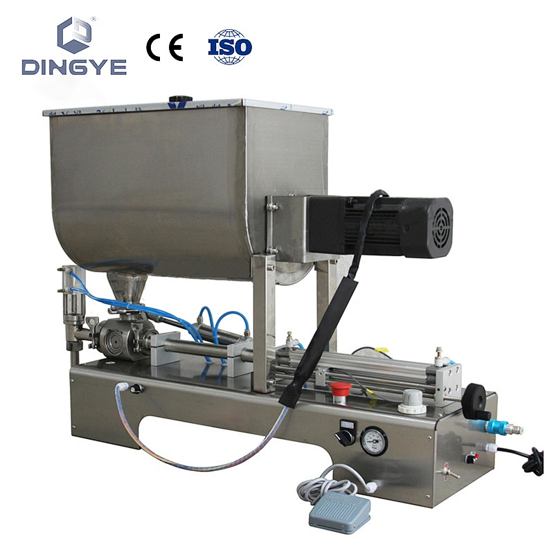 GCG-MIX-II Llenadora de pasta tipo mesa con tolva mezcladora