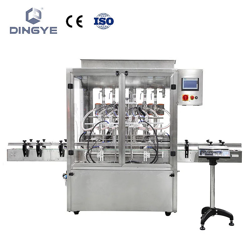 GT-6C  6 Head Automatic paste filling machine with protect cover