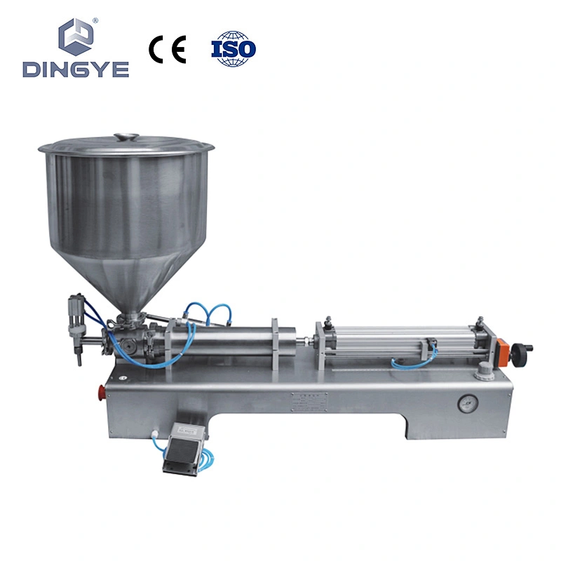 Llenadora de pasta semiautomática completamente neumática GCG-P