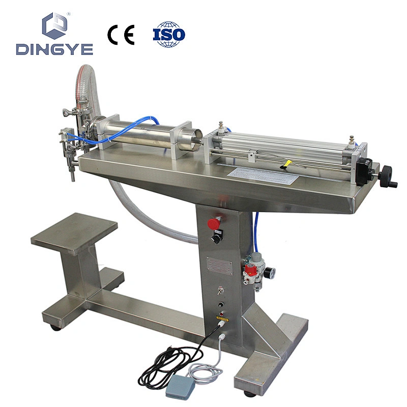Llenadora de líquidos semiautomática GC-BL con soporte