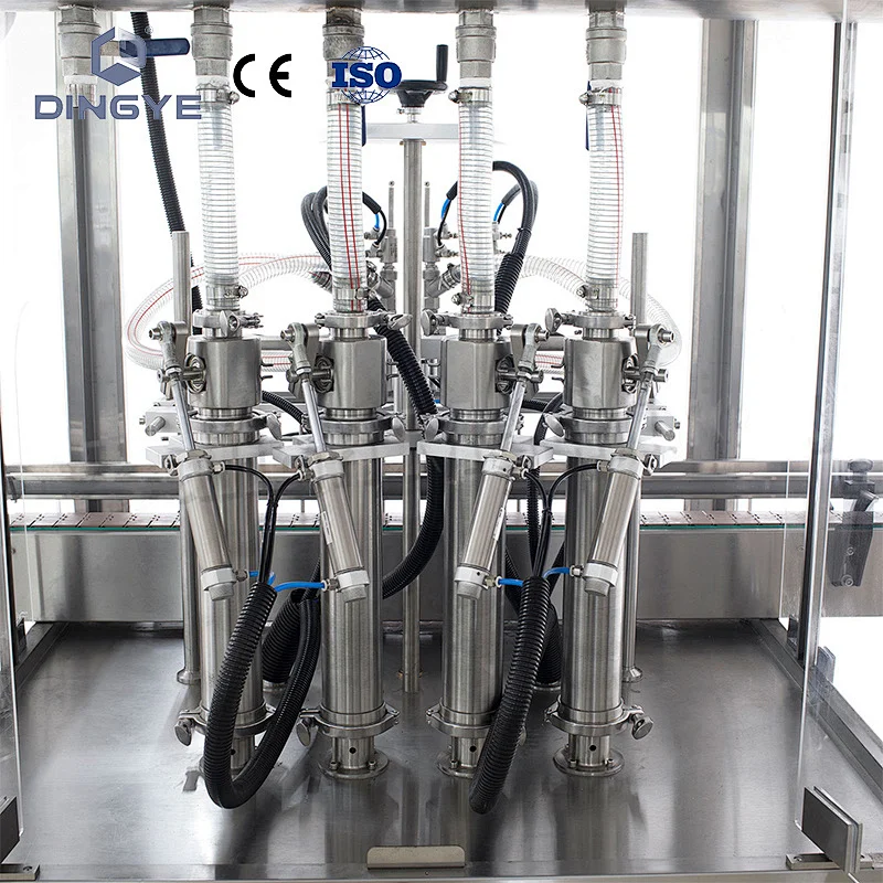 GT-4C  4 Head Automatic paste filling machine with protect cover