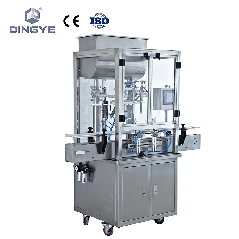 GT-2C  2 Head Automatic paste filling machine with protect cover