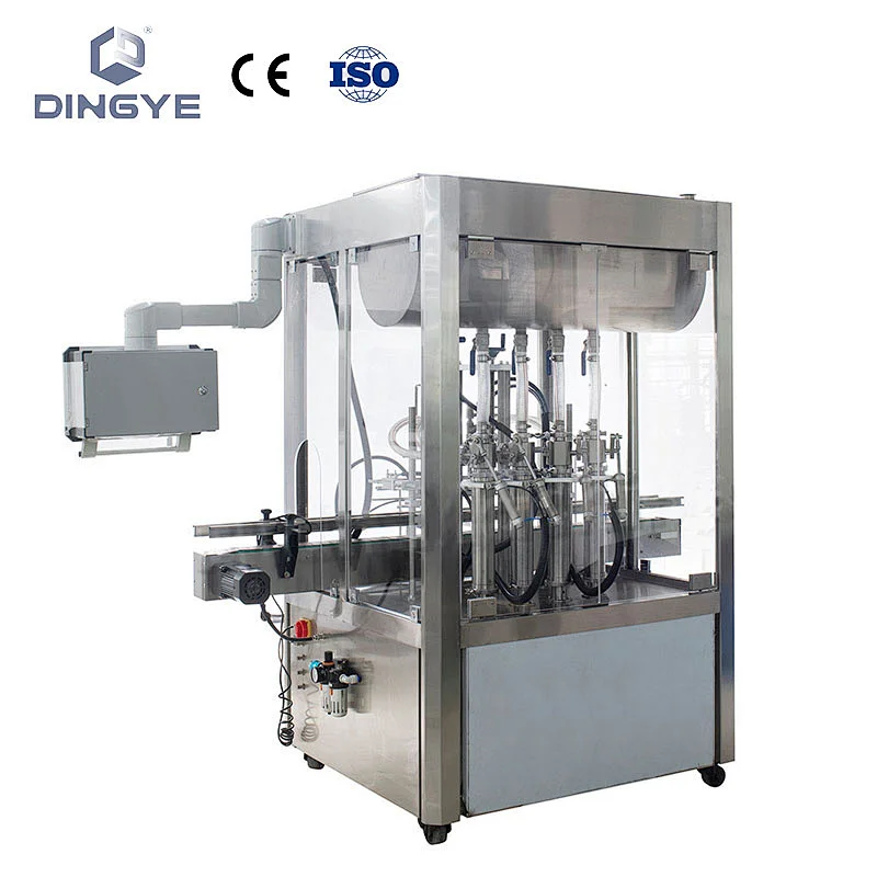 GT-4C  4 Head Automatic paste filling machine with protect cover